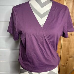 NWT Victoria's Secret Ultimate Wrap Short Sleeve Top X Large